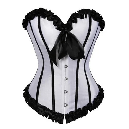 Black Trimmed Corset Top