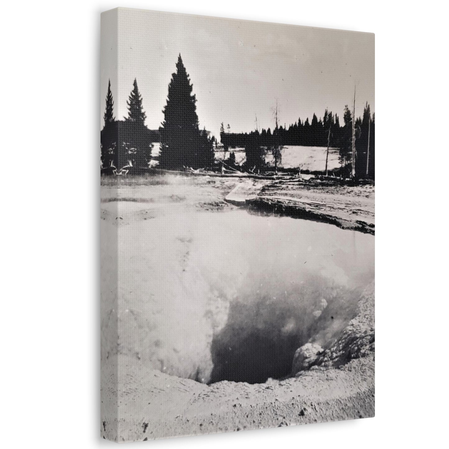 Morning Glory Pool Yellowstone Stretched Canvas