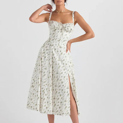Ladies Midi Spaghetti Strap Dress - Kia Day Design
