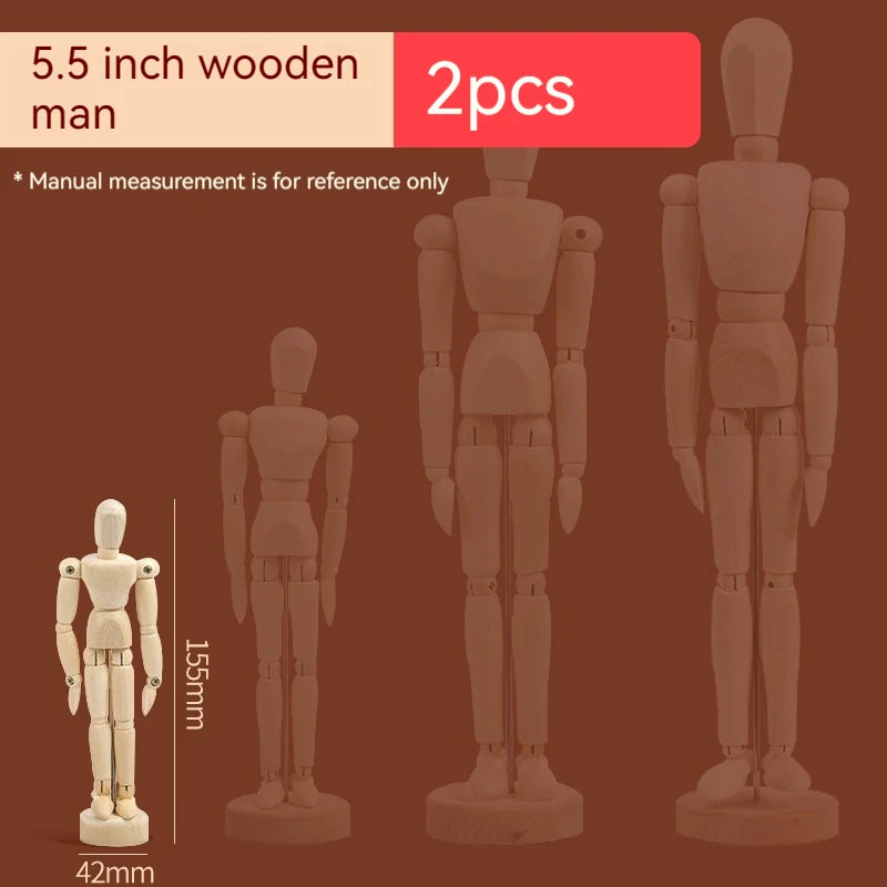 Jointed Doll Drawing Sketch Mannequin Movable Limbs Wooden Hand Body