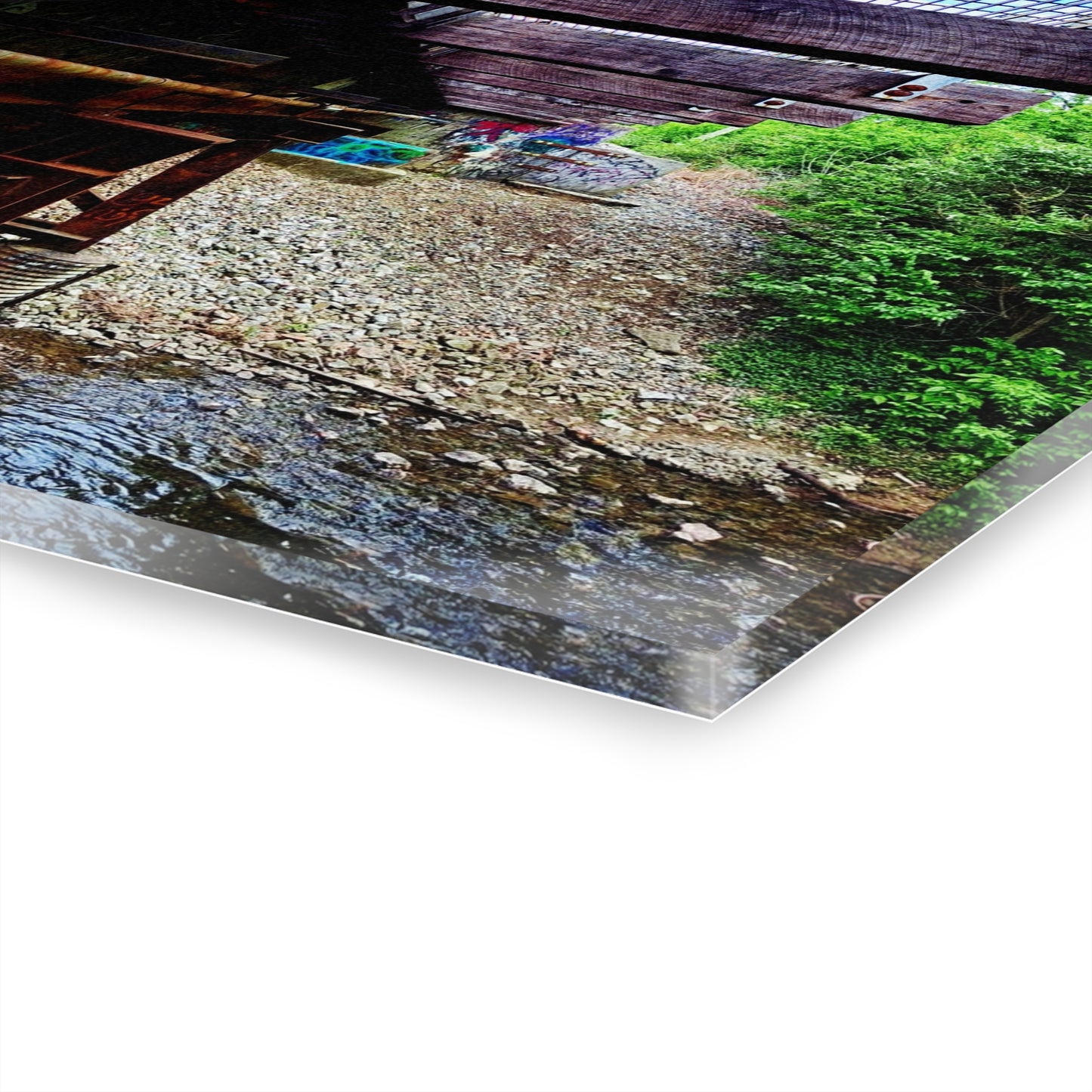 Industrial Bridge Photo Acrylic Print — French Cleat Hanging Wall Art - - Home Decor
