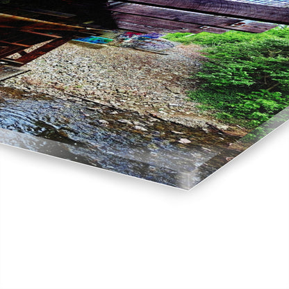 Industrial Bridge Photo Acrylic Print — French Cleat Hanging Wall Art - - Home Decor