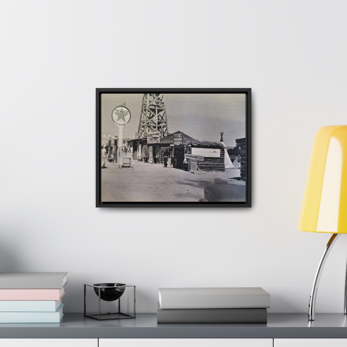 Texaco Station Continental Divide Gallery Canvas Wraps, Horizontal Frame