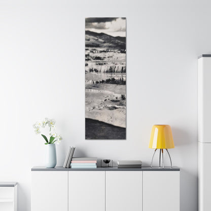 Springs at top of Jupiter Terrace Yellowstone Canvas Gallery Wraps 20″ x 60″ 1.25"