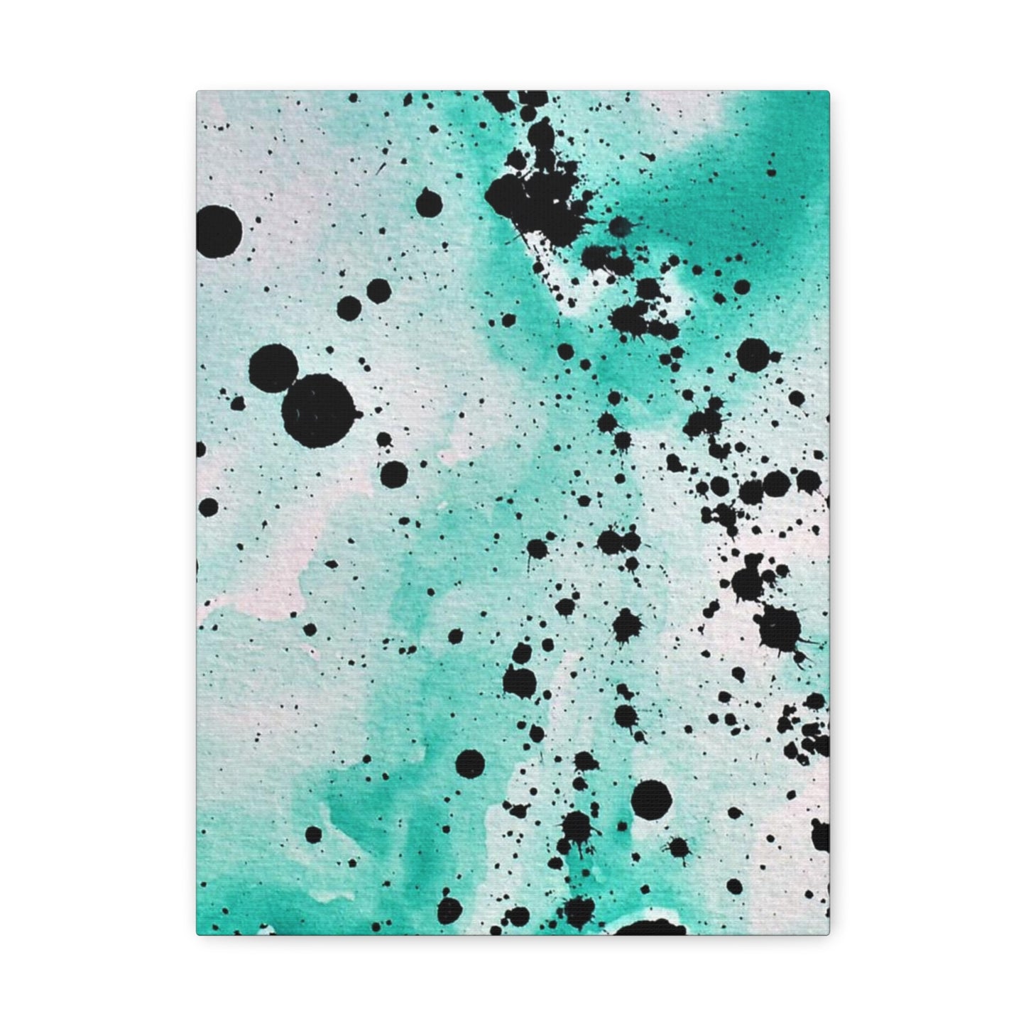 Teal Burst Canvas Gallery Wraps