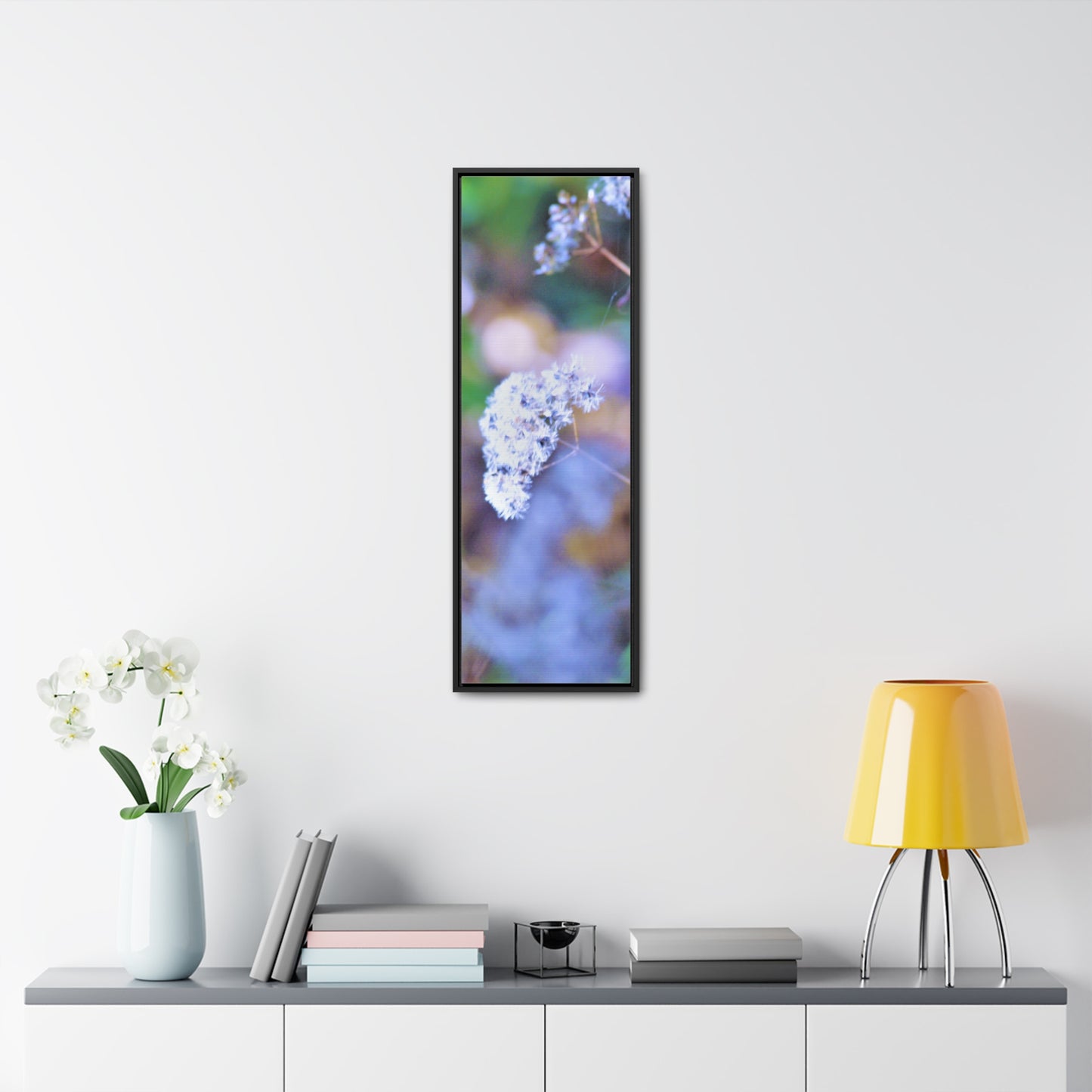 Macro Blue Gallery Canvas Wraps, Vertical Frame