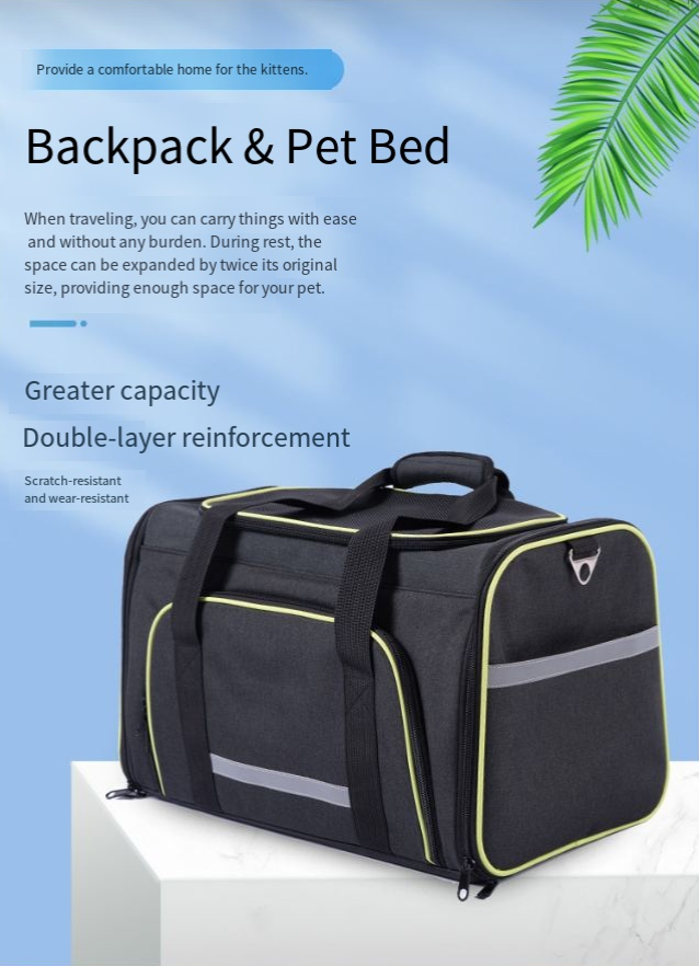 Portable One-Shoulder Folding Pet Carrier Bag - - pet carrier