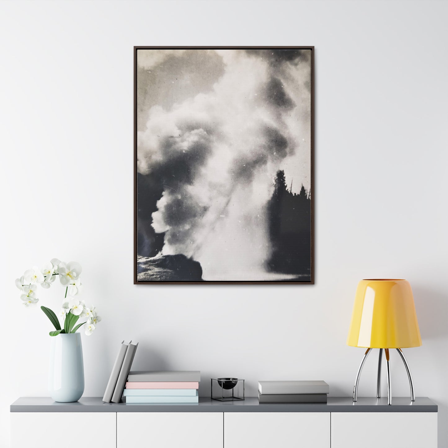 Riverside Geyser Yellowstone Gallery Canvas Wraps, Vertical Frame