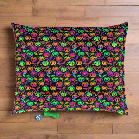 Neon Halloween Pet Bed