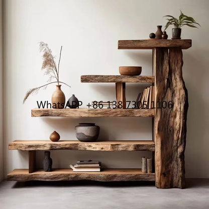 Old Elm Bogu Frame, Retro Duobao Pavilion Display Stand or Partition - -