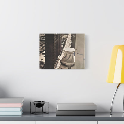 Michigan Ave Chicago Satin Canvas Stretched 14″ x 11″ (Horizontal) 1.5"