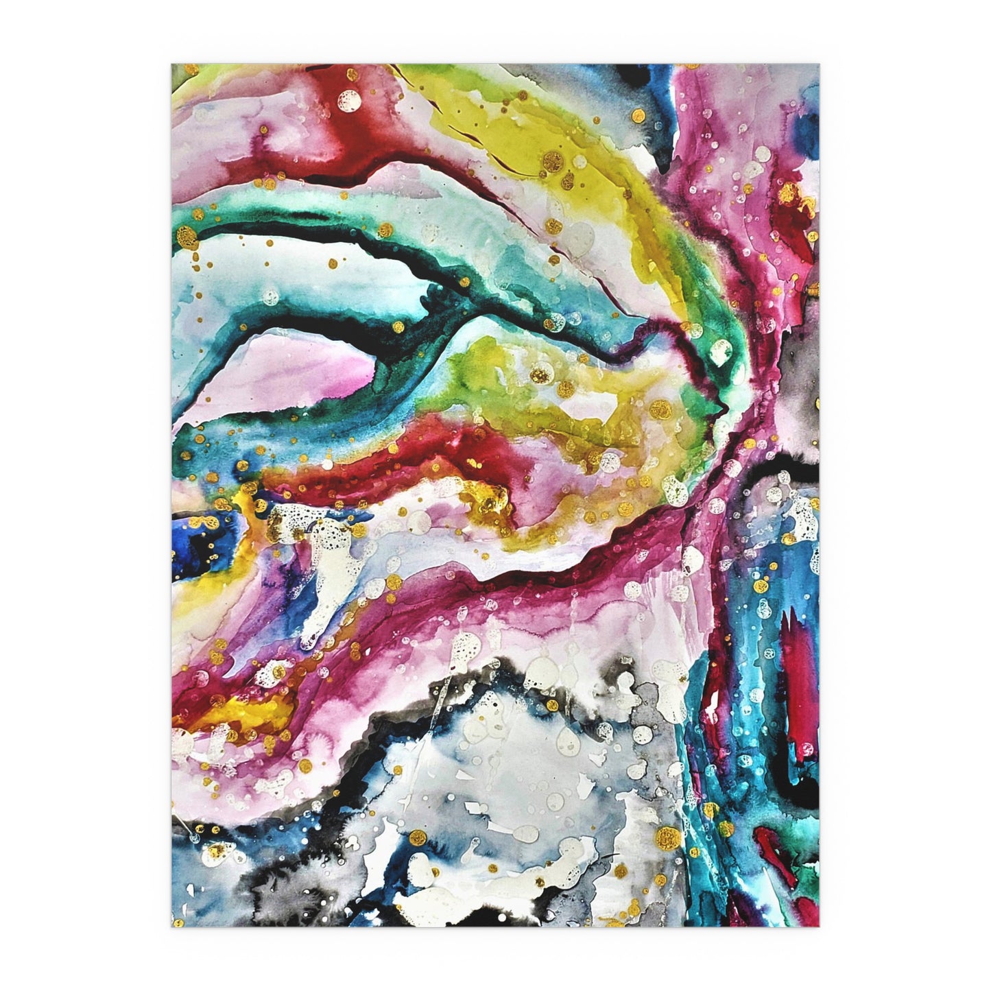 Cosmic Face Silk Posters