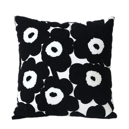 Luxury Poppy Embroidered Pillow Covers