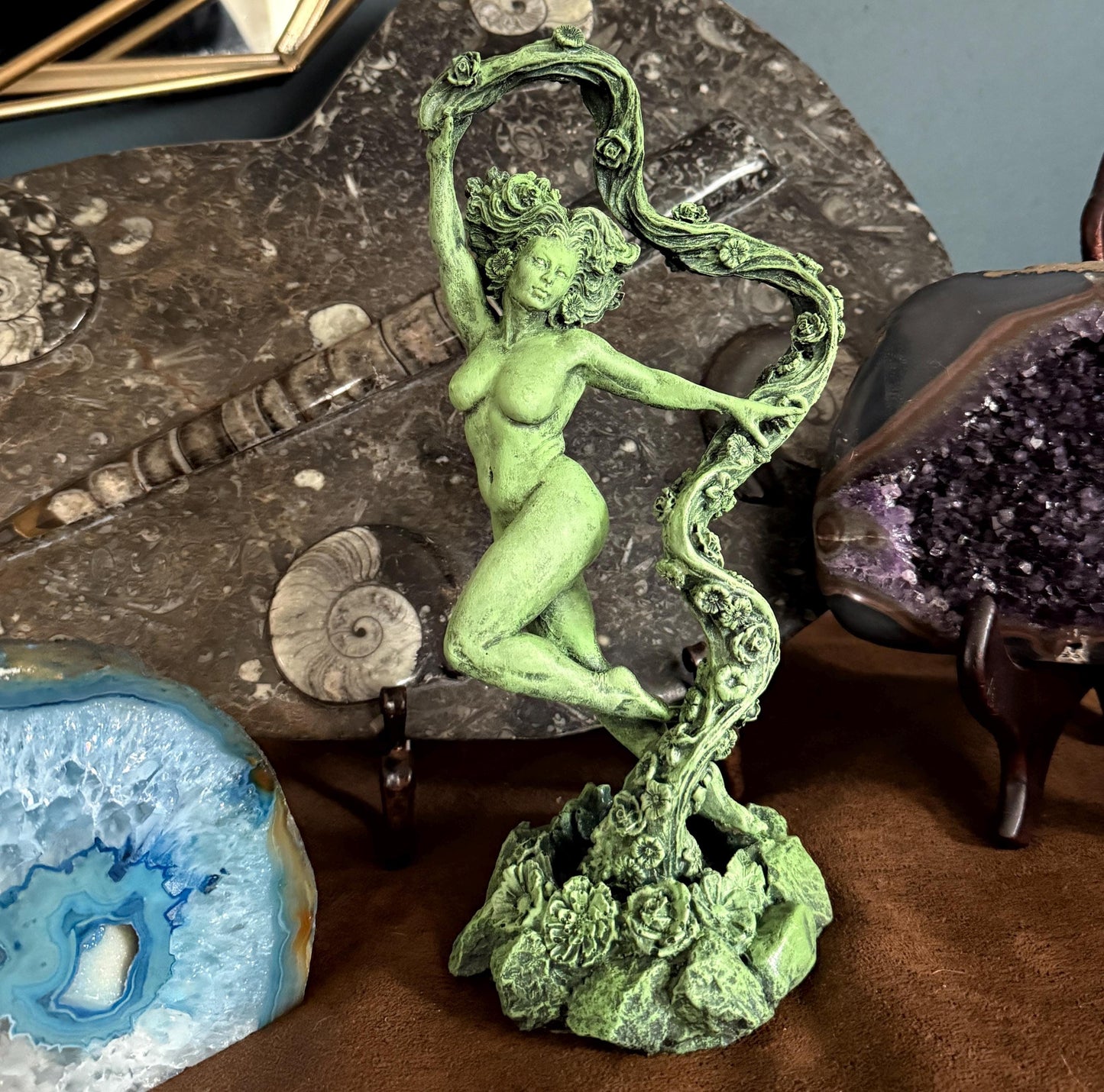 Gaia Statue: Goddess of the Earth | Mythological Gods Figurine | Myths and Legends Statue |Statue for Nature and Fantasy Art Lover Decor - -