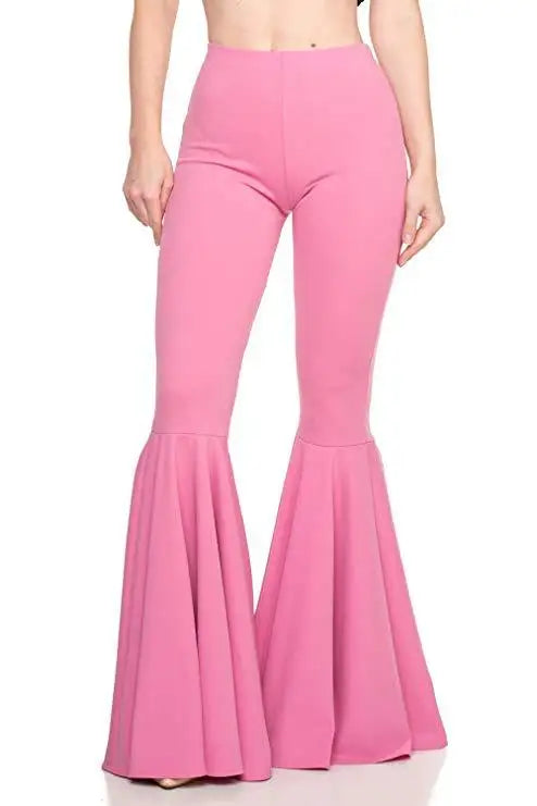 Solid Wide Leg Pant Leggings High Waist Cargo Pants Women