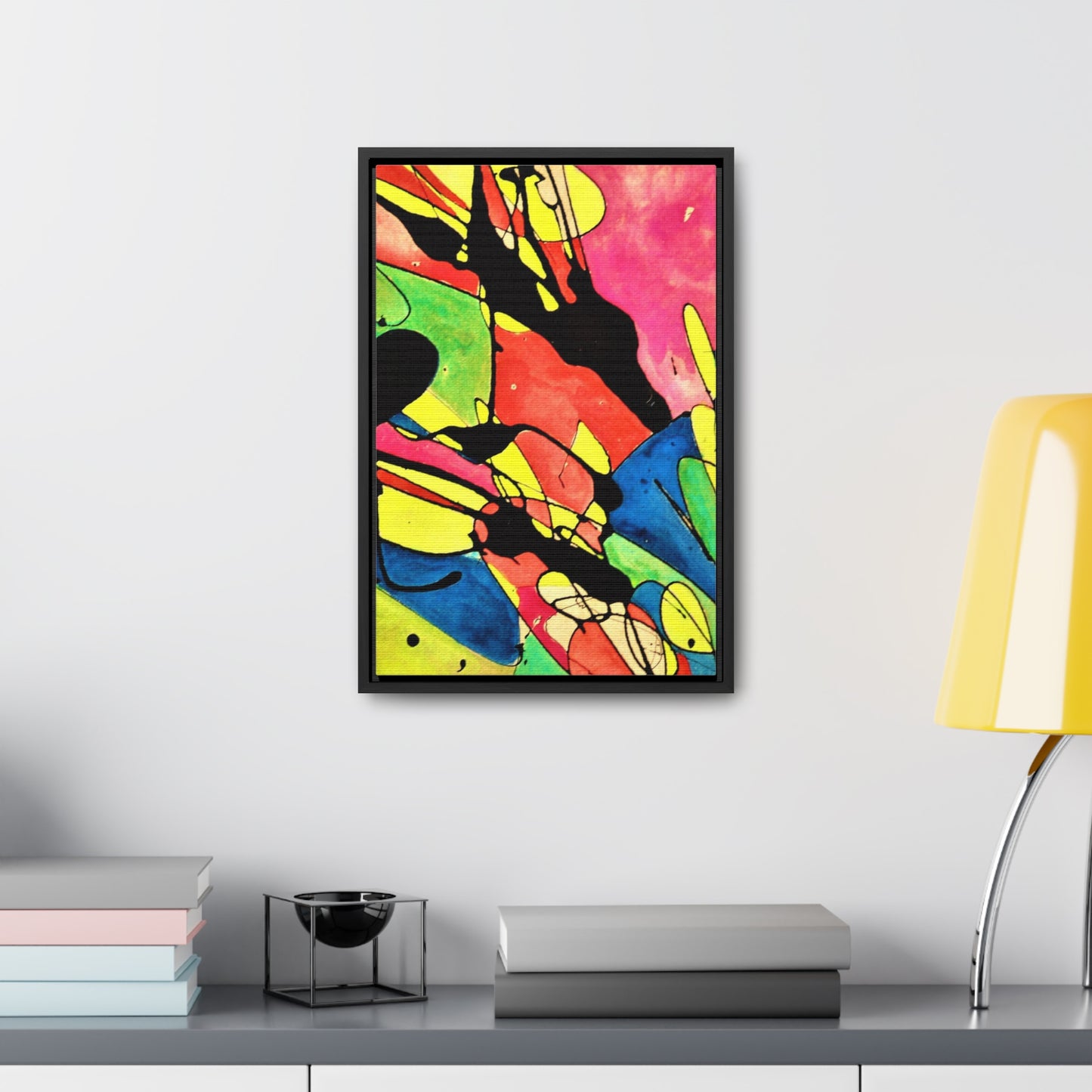 Exploding Earth Gallery Canvas Wraps, Vertical Frame