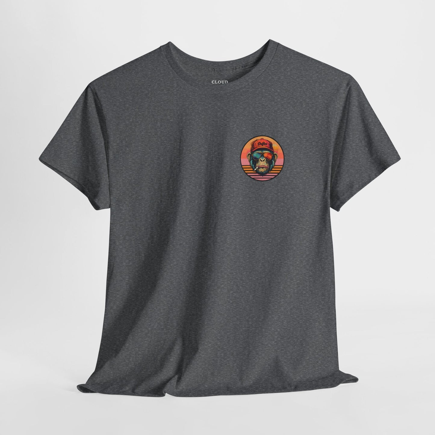 Retro Monkey Graphic T-Shirt - Unisex Heavy Cotton Tee
