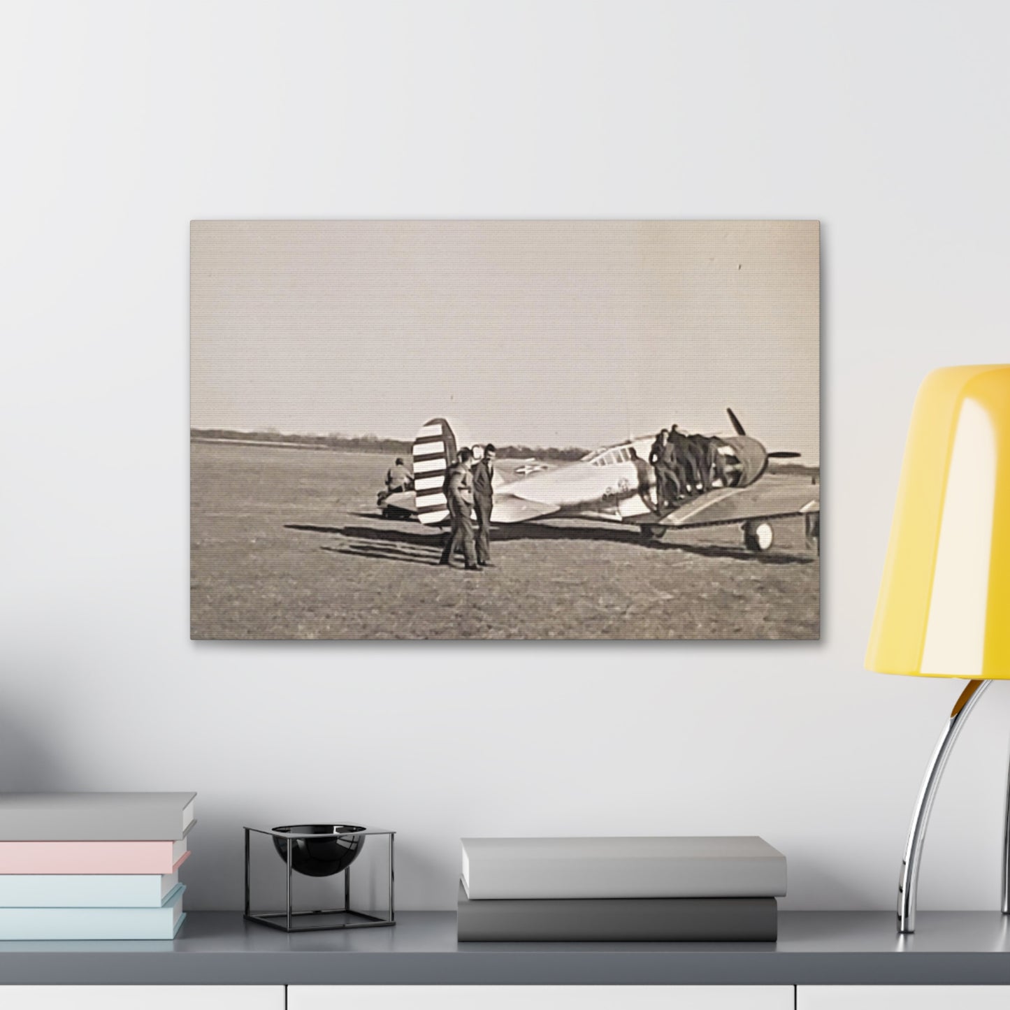 Army Pursuit Plane Ames Airport 1939 Canvas Gallery Wraps