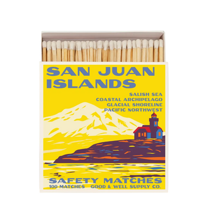 San Juan Islands Vintage National Park Cabin Matches - -
