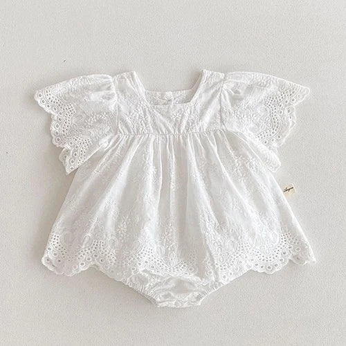 Baby Sleeveless Princess Dress light white