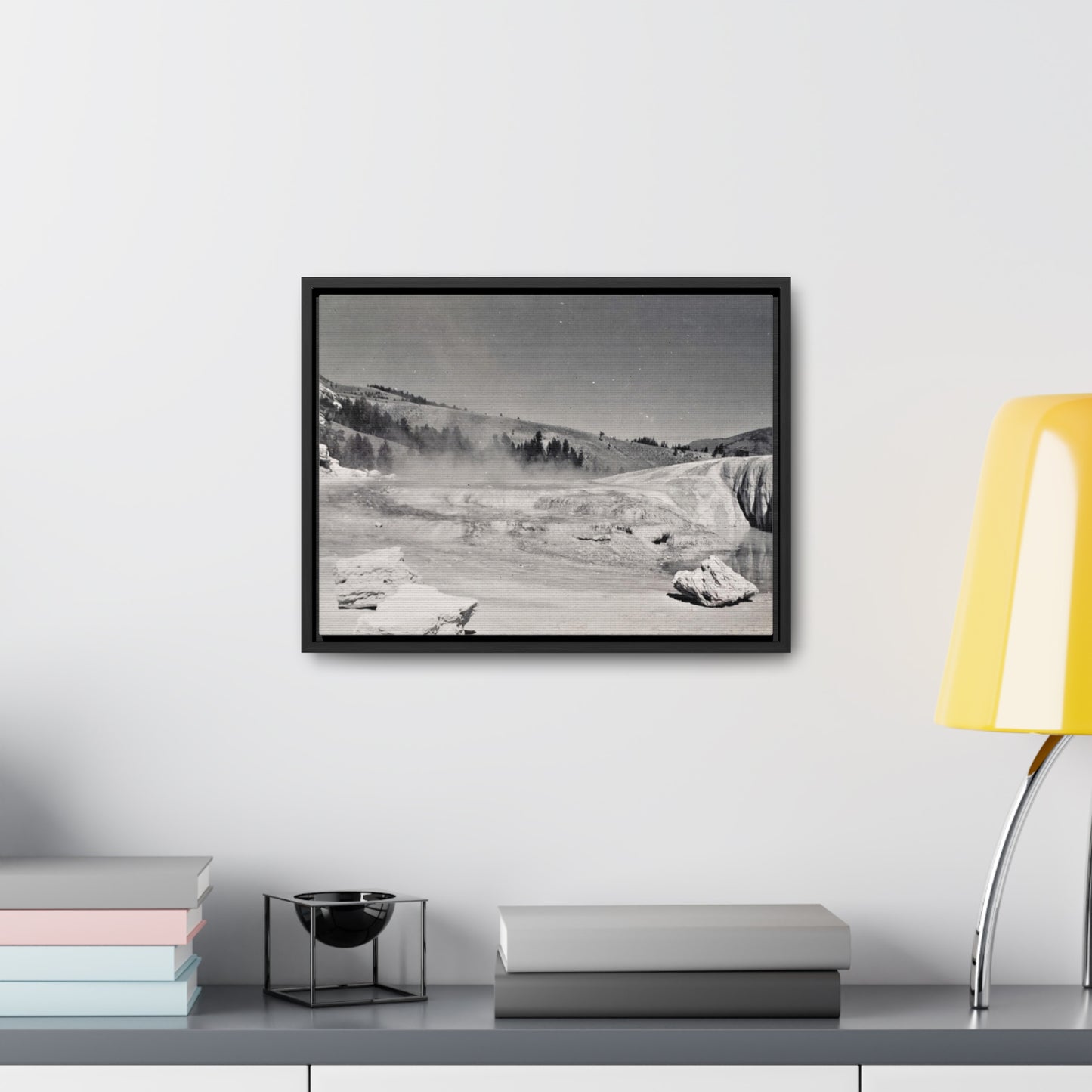 Mammoth Hot Springs Gallery Canvas Wraps, Horizontal Frame