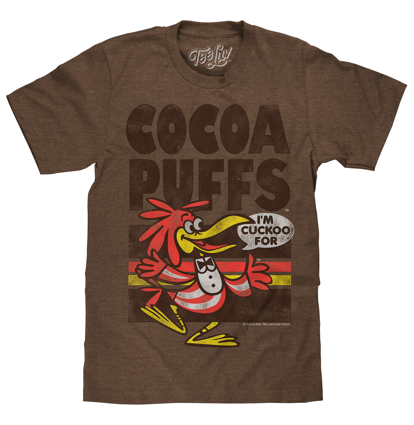 "I'm Cuckoo For Cocoa Puffs" T-shirt - Brown- Tee Luv- {{Product type}}