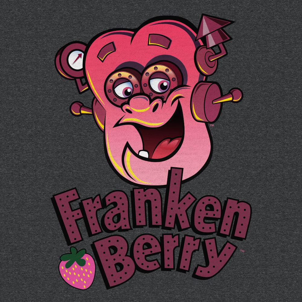 Franken Berry T-Shirt - Charcoal Gray- Tee Luv- {{Product type}}