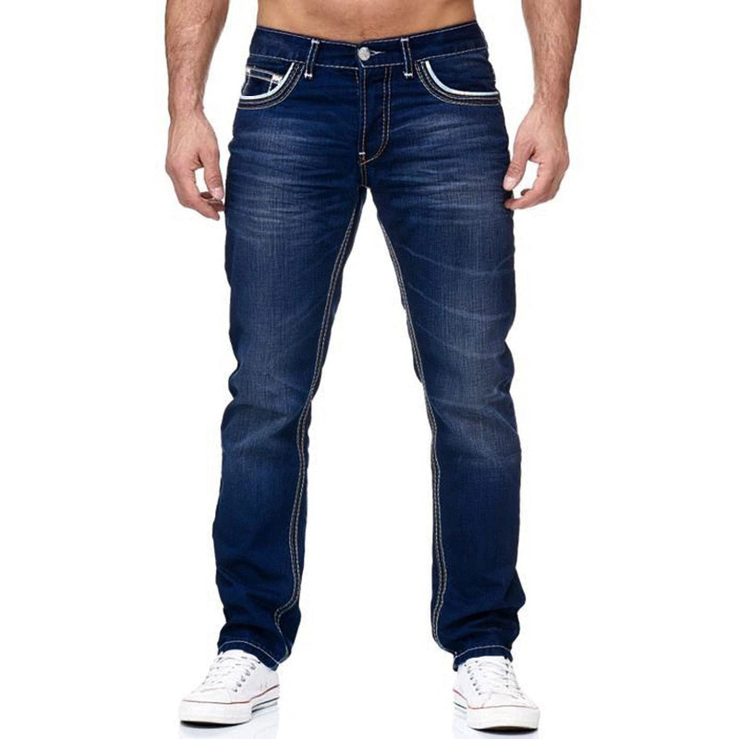 Straight Leg Loose Denim Jeans Streetwear