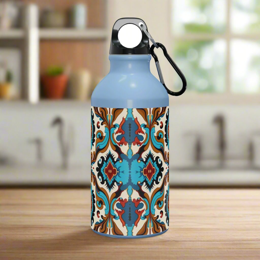 Blue Cream Abstract Oregon Sport Bottle