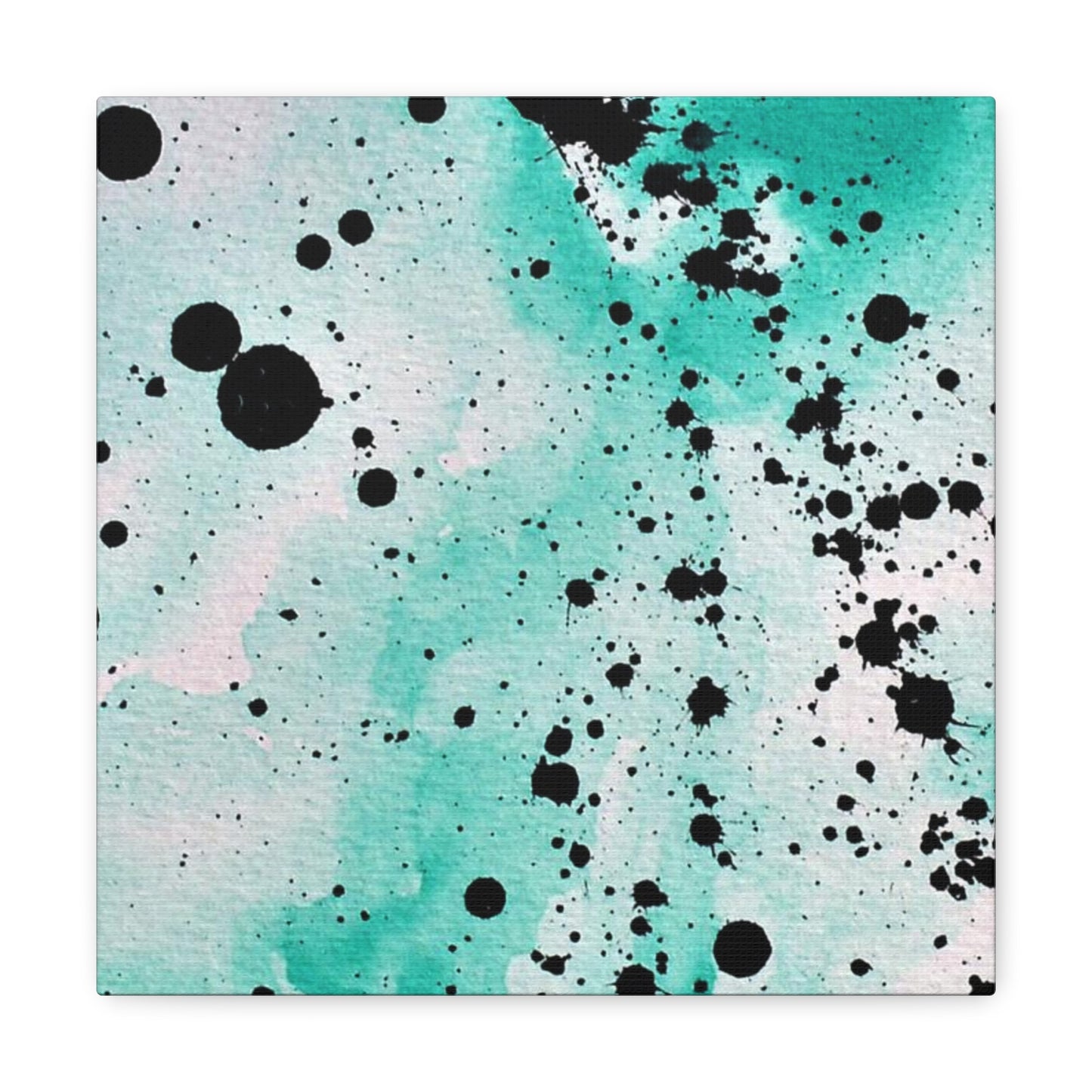 Teal Burst Canvas Gallery Wraps