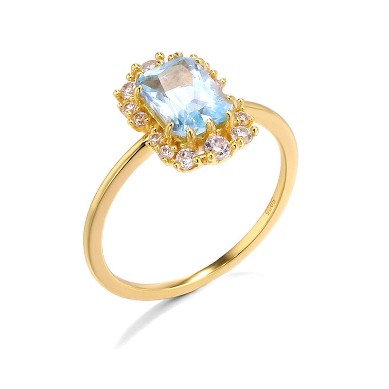Inlaid with Zircon Jewelry Ladies Fashion Party Jewelry Girlfriend Surprise Gift - - 0