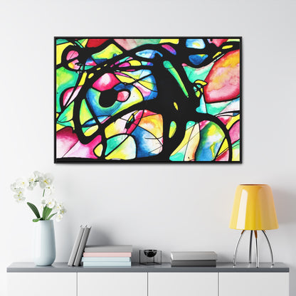 Peacock Gallery Canvas Wraps, Horizontal Frame