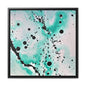 Teal Burst Gallery Canvas Wraps, Square Frame 16″ x 16″ Premium Gallery Wraps (1.25″)