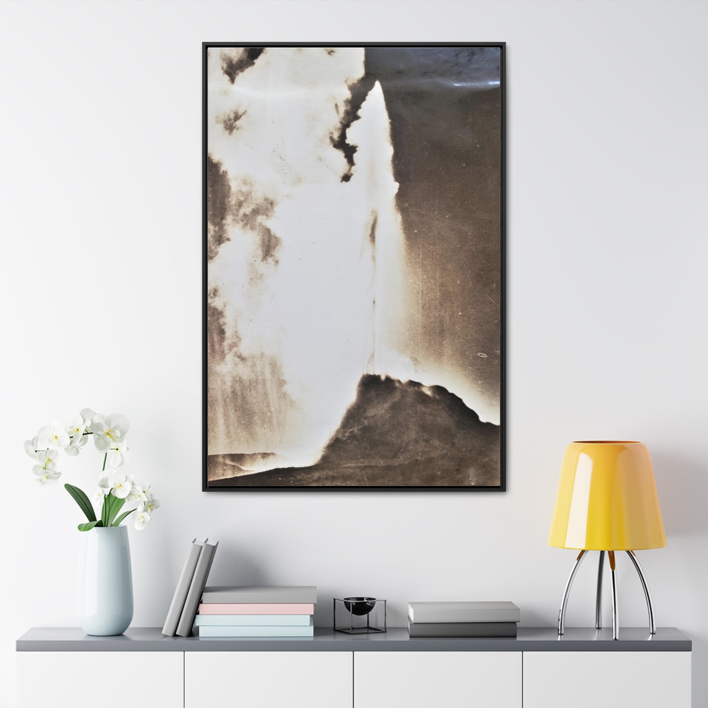 White Dome Geyser Yellowstone Gallery Canvas Wraps, Vertical Frame