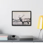 Yellowstone Bull Elk Gallery Canvas Wraps Horizontal Frame 16″ x 12″ Black Premium Gallery Wraps (1.25″)