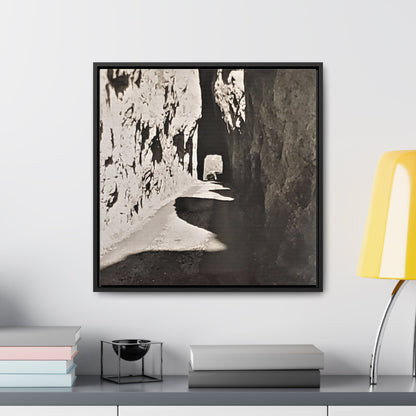 Tunnel at The Needles Gallery Canvas Wraps Square Frame 20″ x 20″ Premium Gallery Wraps (1.25″) Black