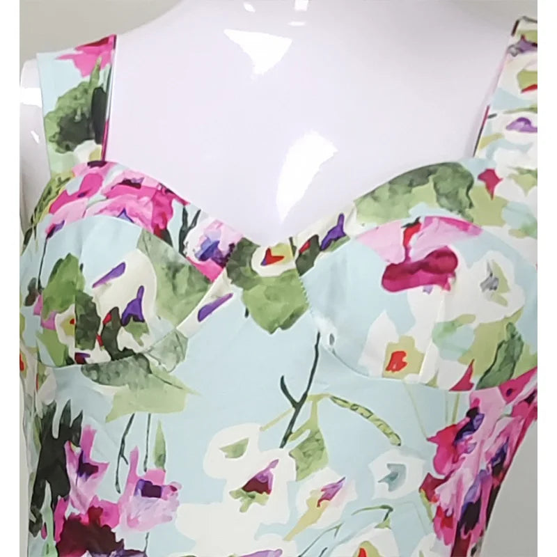 Womens Casual Floral Summer Dress