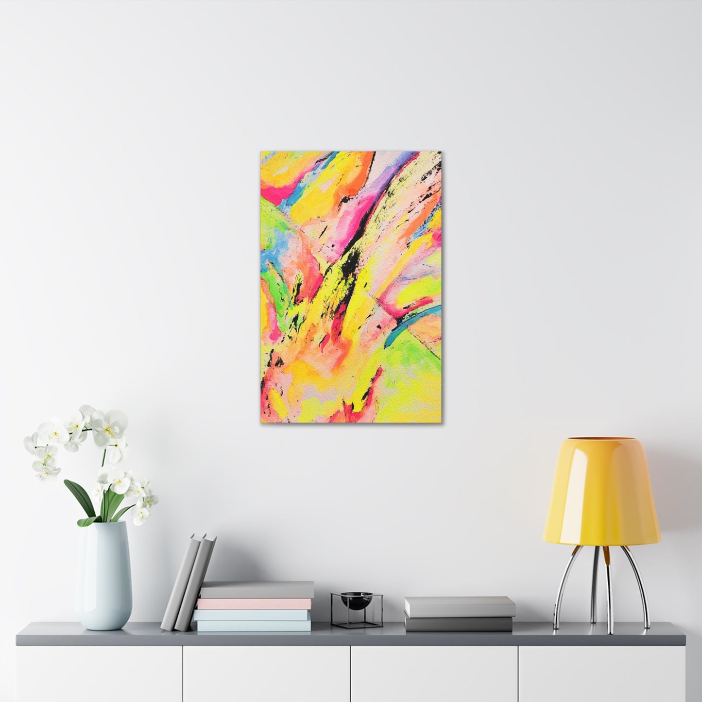 Neon Fire Canvas Gallery Wraps