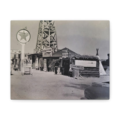 Texaco Station Continental Divide Canvas Gallery Wraps