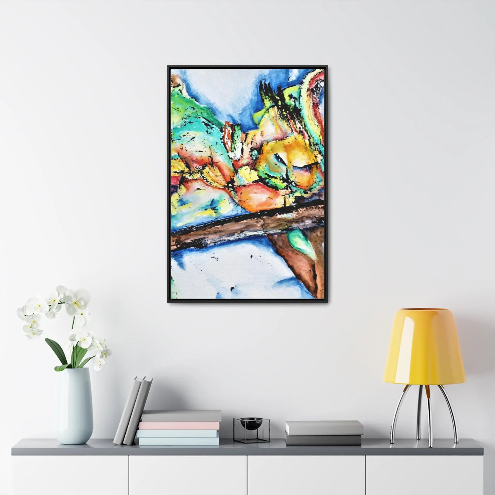 Owl In Flight Gallery Canvas Wraps, Vertical Frame