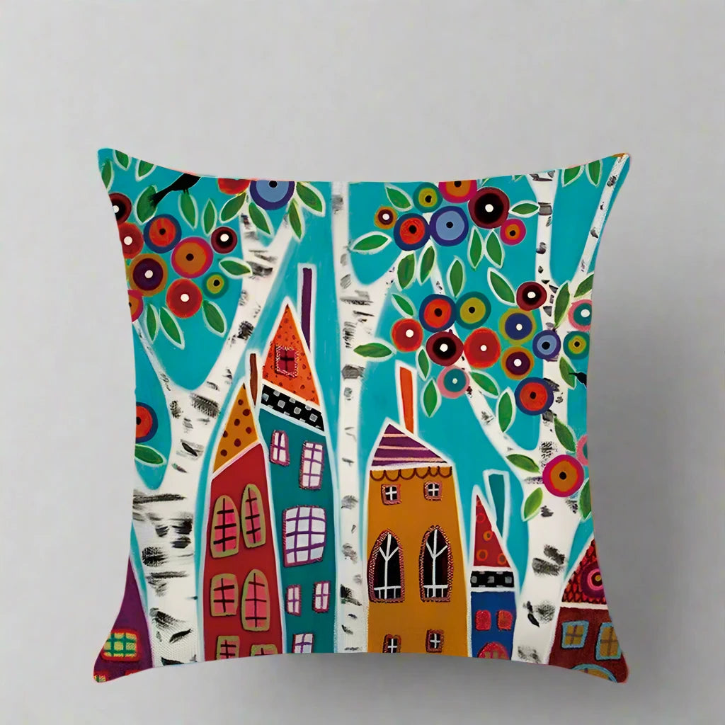 Fashion Pillow Cases Fabric Linen Home Pillow Case Cover Cushion