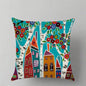 Fashion Pillow Cases Fabric Linen Home Pillow Case Cover Cushion light blue red