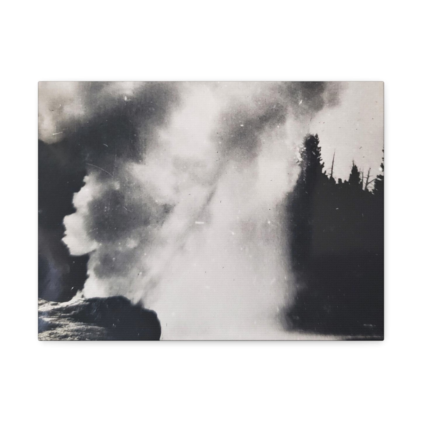 Riverside Geyser Yellowstone Stretched Canvas