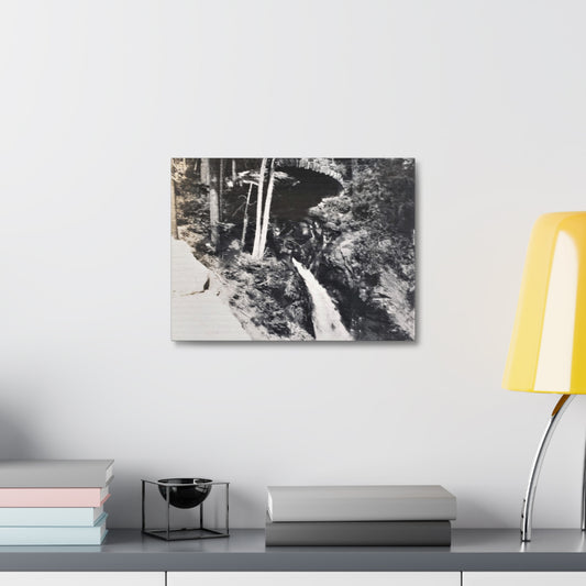 Narada Falls Yellowstone Stretched Canvas