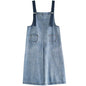 Loose Denim Overalls - Blue S - one piece