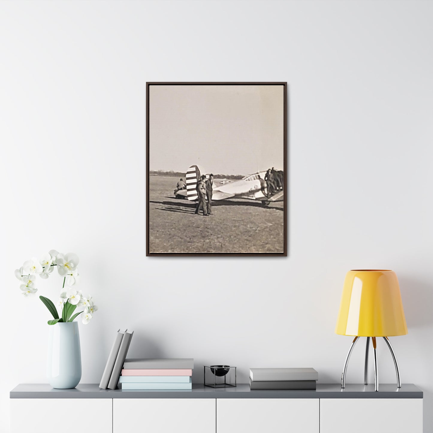 Army Pursuit Plane Ames Airport 1939 Gallery Canvas Wraps, Vertical Frame