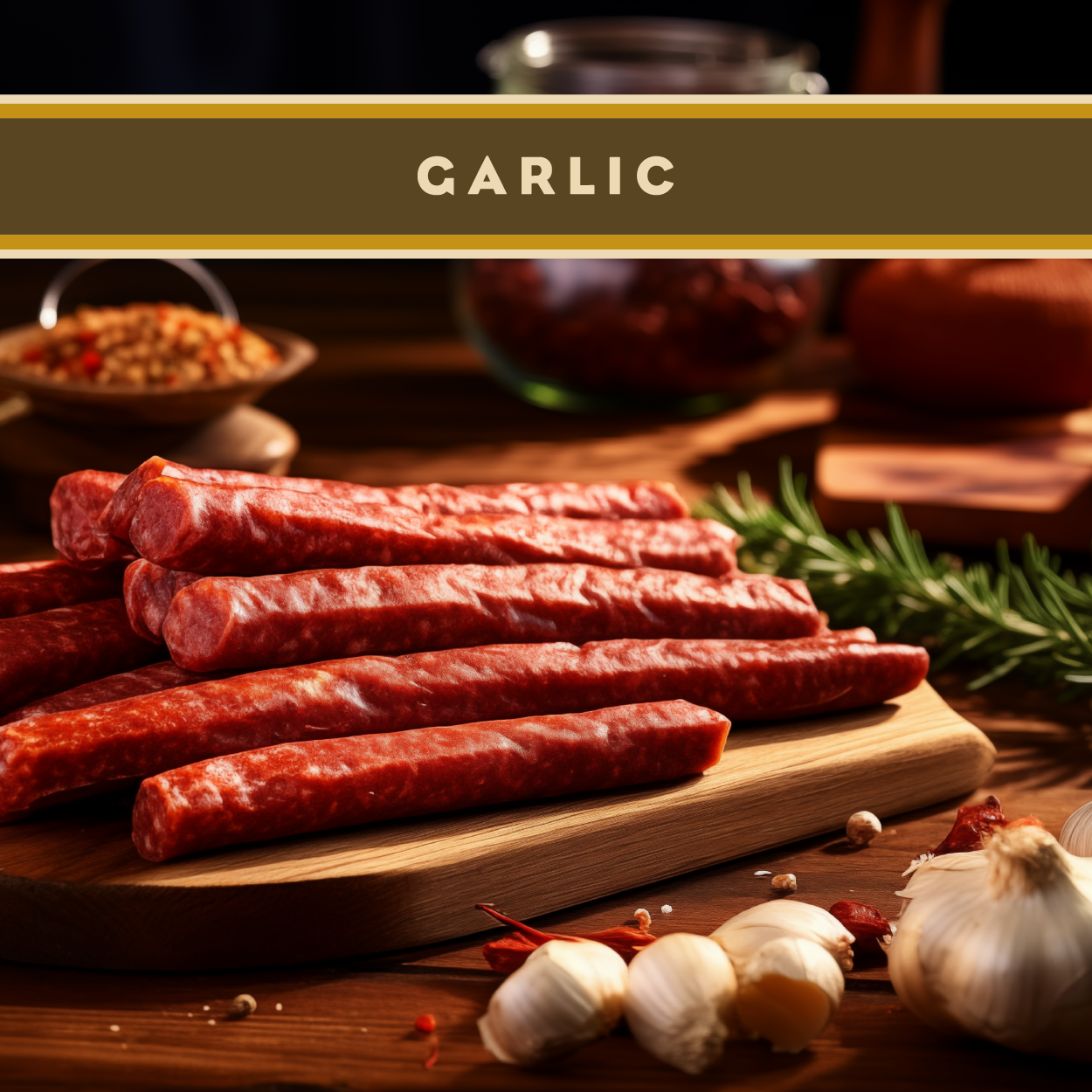 Wisconsin Garlic Beef Stick- Artas'n Meats- {{Product type}}