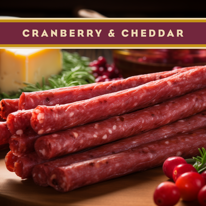Wisconsin Beef Stick Cranberry & Cheddar- Artas'n Meats- {{Product type}}