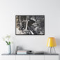 Narada Falls Yellowstone Gallery Canvas Wraps Horizontal Frame 36″ x 24″ Black 1.25"
