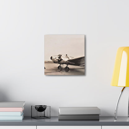Refueling Mid-Contintent Chief Line Omaha Airport 1939 Canvas Gallery Wraps 12″ x 12″ 1.25"
